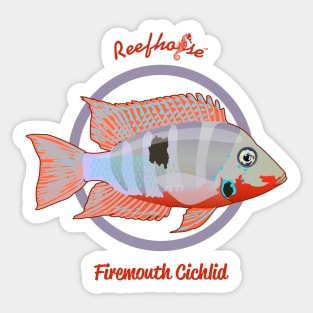 Firemouth Cichlid Sticker